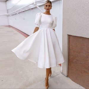 Tea length wedding dress